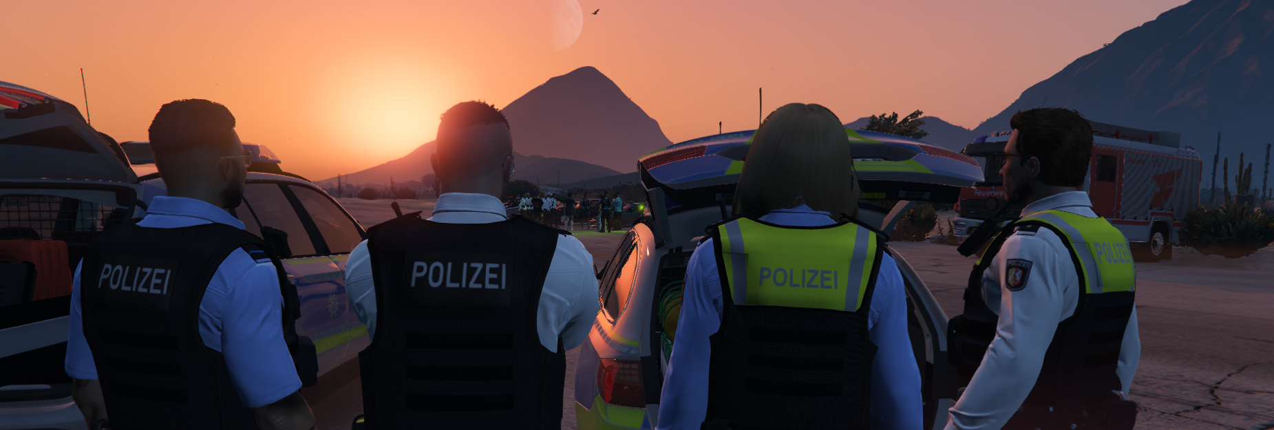 4 Polizisten GTA Roleplay